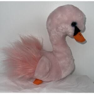 (…1)TY Beanie Baby - ODETTE the Pink Swan (6 inch) - MWMTs Stuffed Animal Toy
